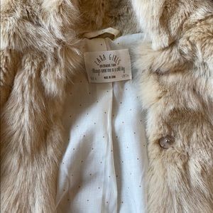 Zara Girls Faux Fur Jacket